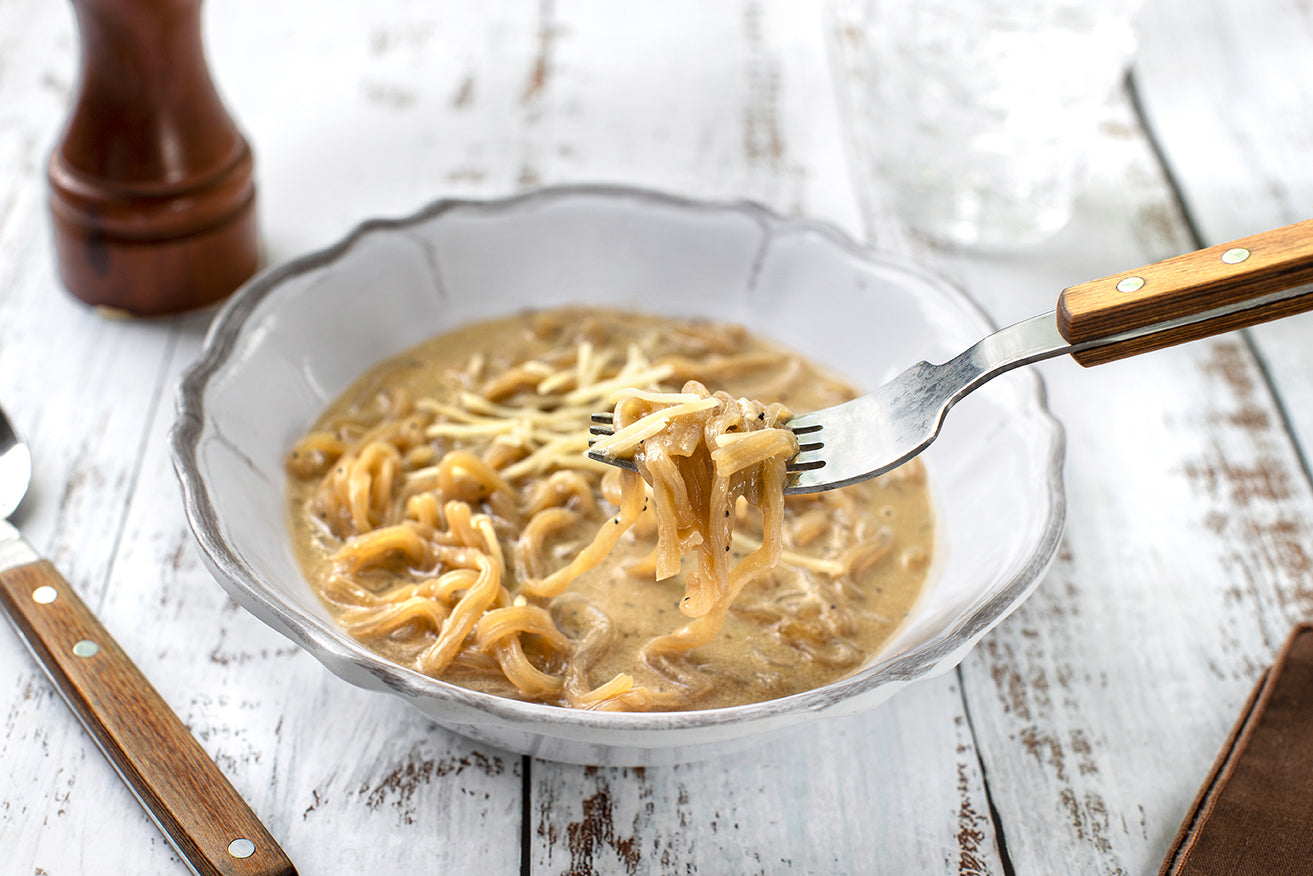 vegan low carbohydrate Cacio e Pepe Ramen Z