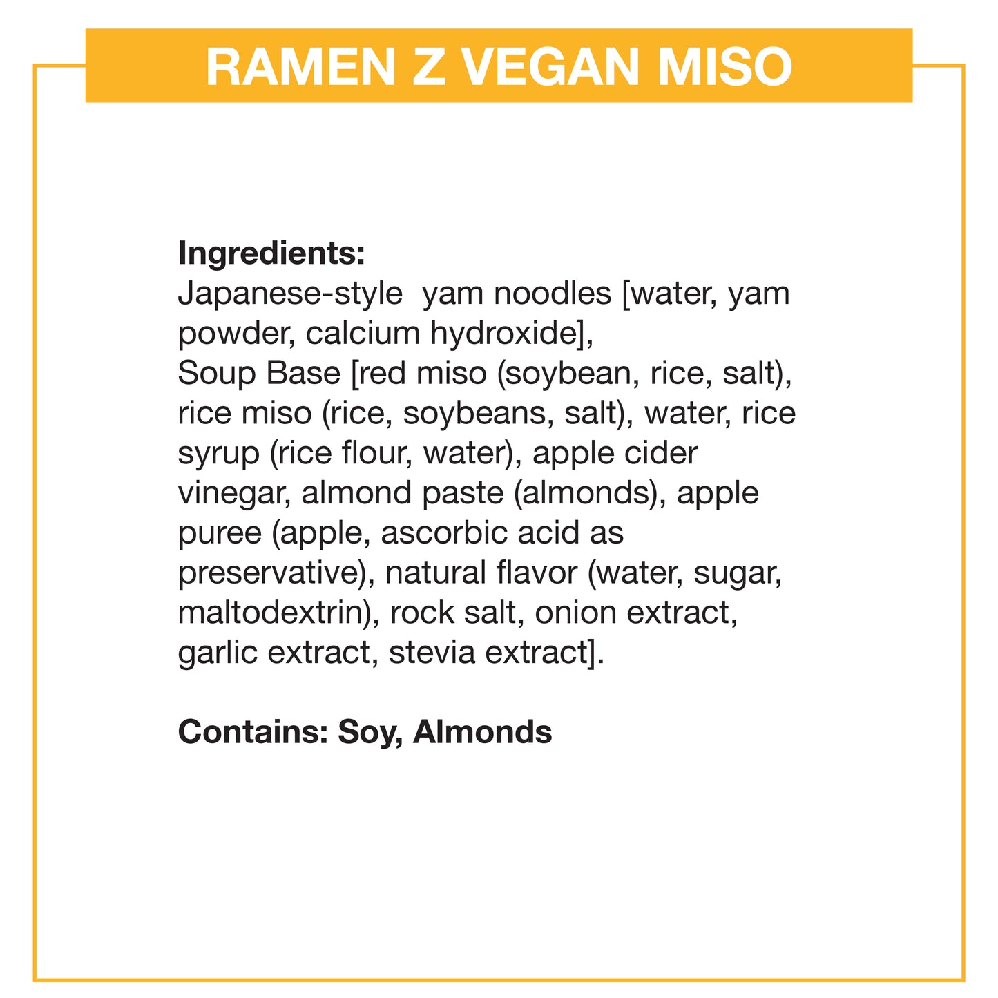 Ramen Z Miso 1 Pack – Ready-to-Eat Shirataki Ramen