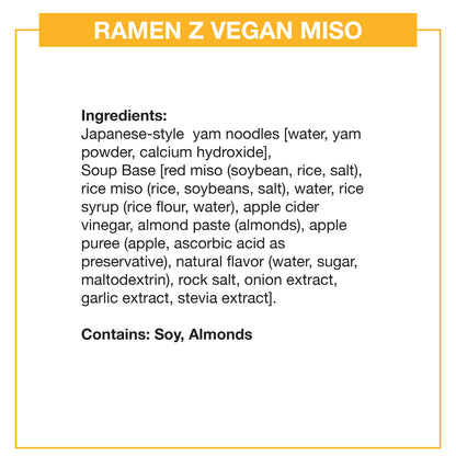 Ramen Z Miso 1 Pack – Ready-to-Eat Shirataki Ramen