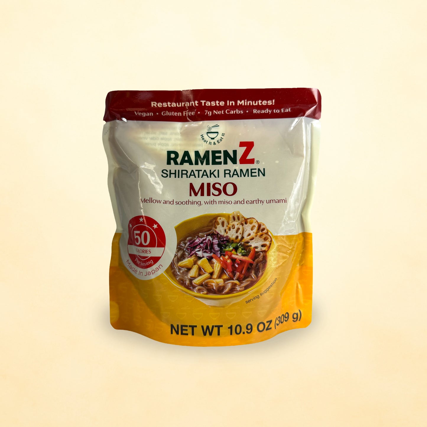 Ramen Z Miso 1 Pack – Ready-to-Eat Shirataki Ramen