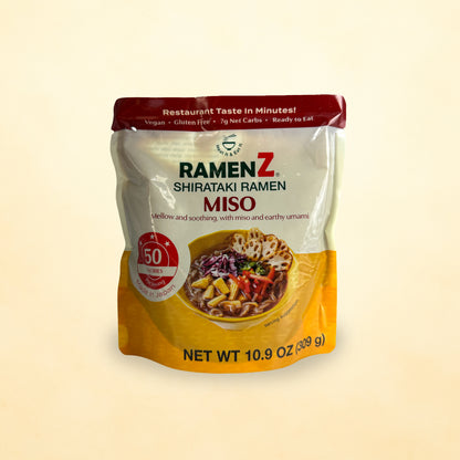 Ramen Z Miso 1 Pack – Ready-to-Eat Shirataki Ramen