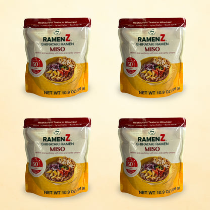 Ramen Z Miso 4 Pack – Ready-to-Eat Shirataki Ramen