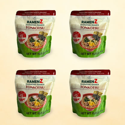 Ramen Z Tonkotsu 4 Pack – Ready-to-Eat Shirataki Ramen