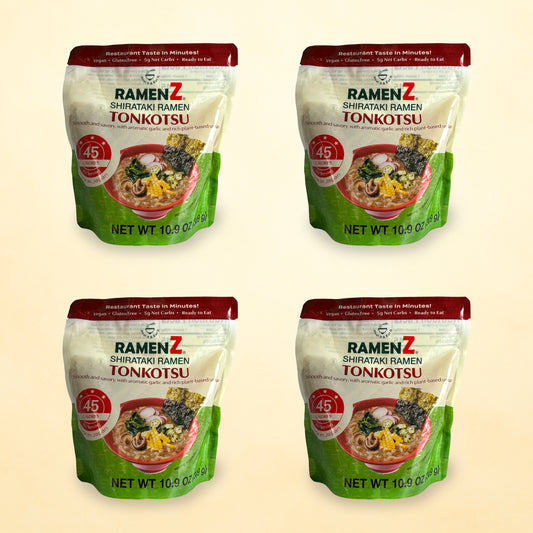 Ramen Z Tonkotsu 4 Pack – Ready-to-Eat Shirataki Ramen