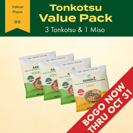 Tonkotsu Value Pack (Tonkotsu 3 pc + Miso 1 pc)