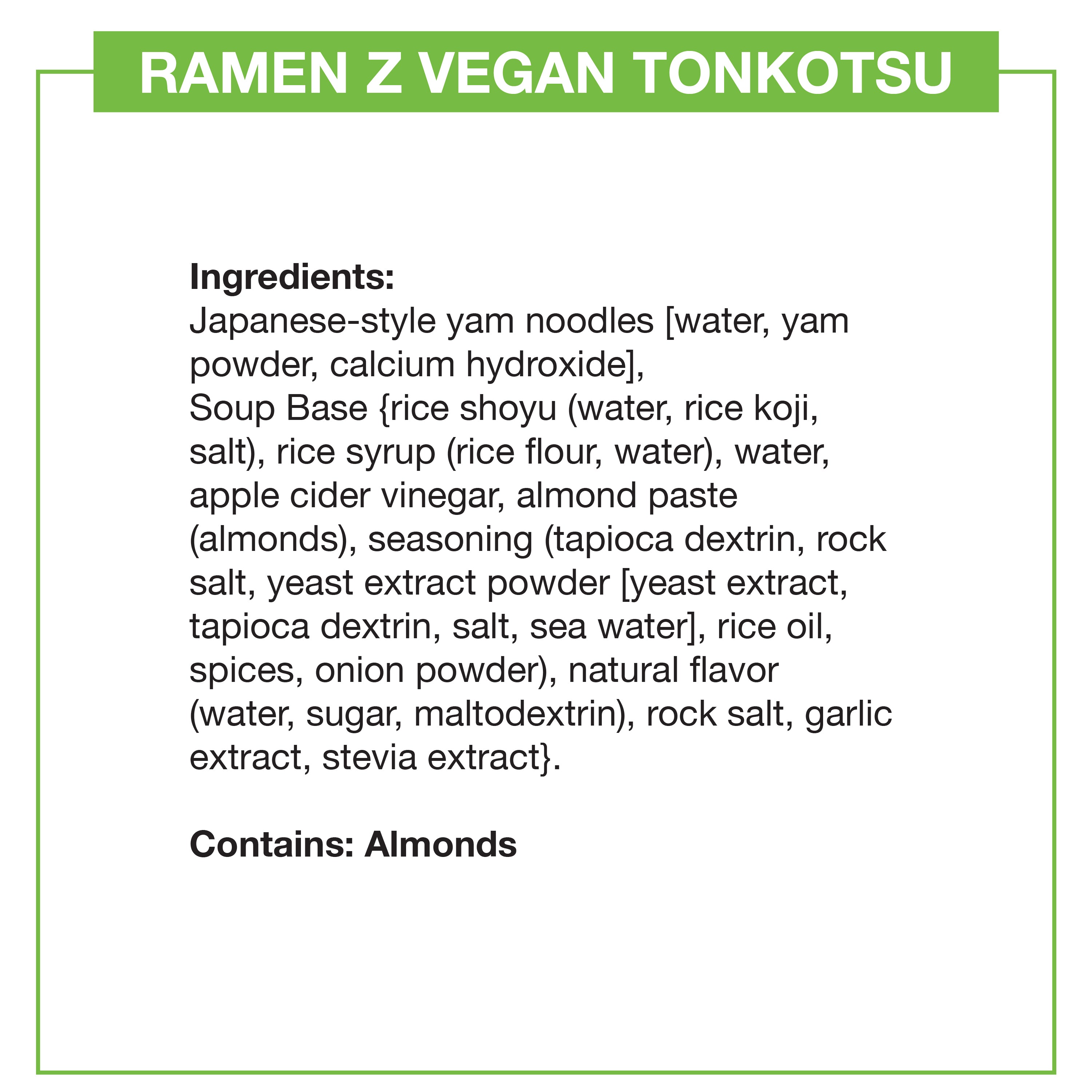 Ramen Z - vegan miso vegan tonkotsu ramen | Vegan & Gluten Free