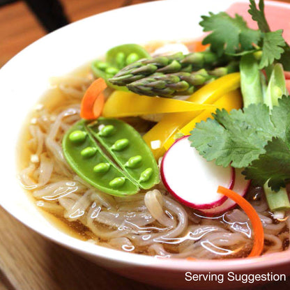 low carb low calorie vegan RAMEN Z with veggie toppings